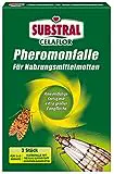 Substral Celaflor Pheromonfalle für Nahrungsmittelmotten, Mottenfalle für Lebensmittelmotten, mit Lockstoff, 3 Stück