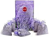 Quertee 10x Lavendelsäckchen mit französischem Lavendel - Lavendelblüten als Mottenschutz gegen Motten im Kleiderschrank - Lavendel Duftsäckchen zum Schlafen und Entspannen (100 g französischer Lavendel)